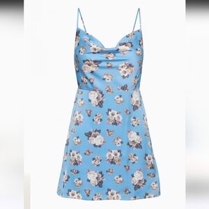 Sunday Best Spencer Dress Cowl Neck Mini Slip Floral Sz Medium